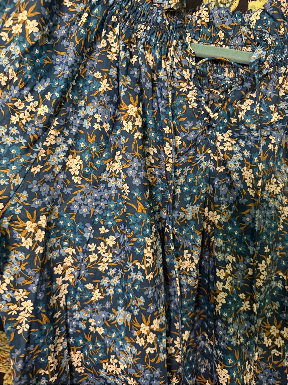 J Crew Liberty London blue dress small - Picture 3 of 4